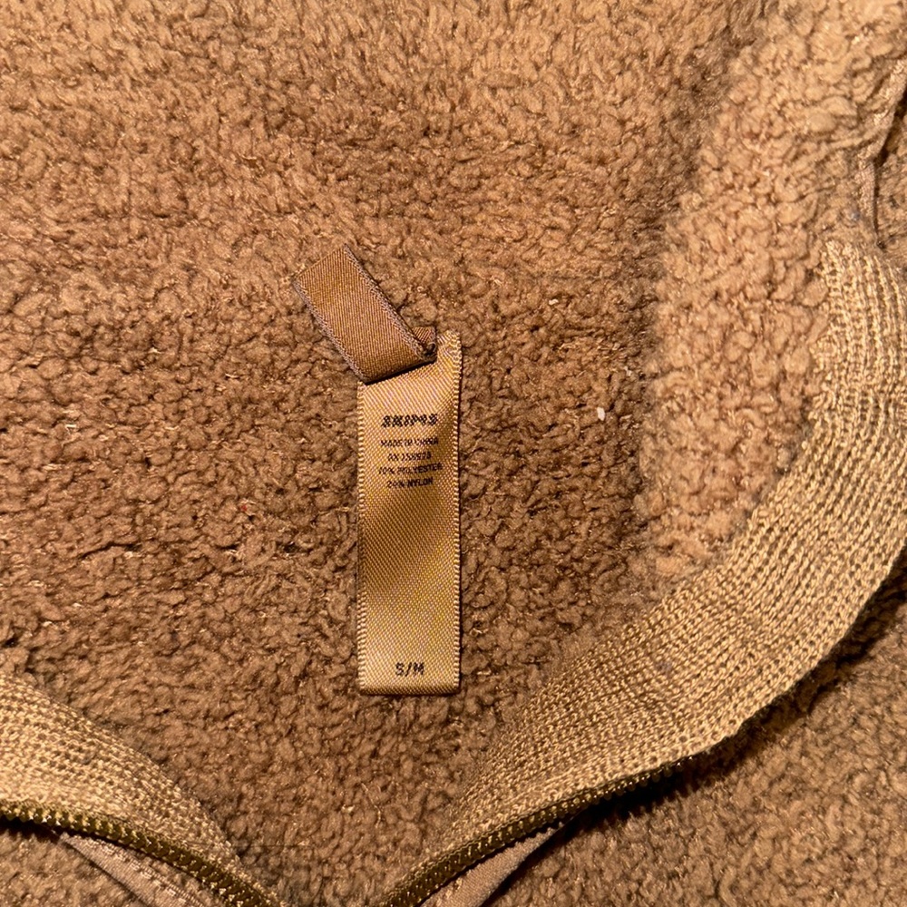 SKIMS Tan Half-Zip Sweatshirt - Picture 2 of 3
